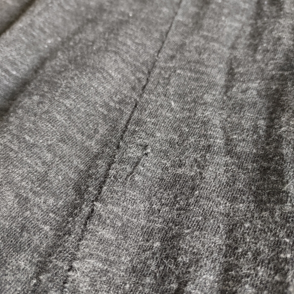 Ganni Size Medium Winter Jersey Grey Short Sleeve 100% Cotton A-Line Dress - Picture 16 of 16